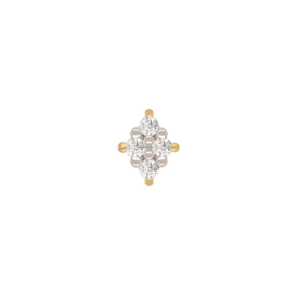 Buddha | 14k gold | Belle | White Diamond