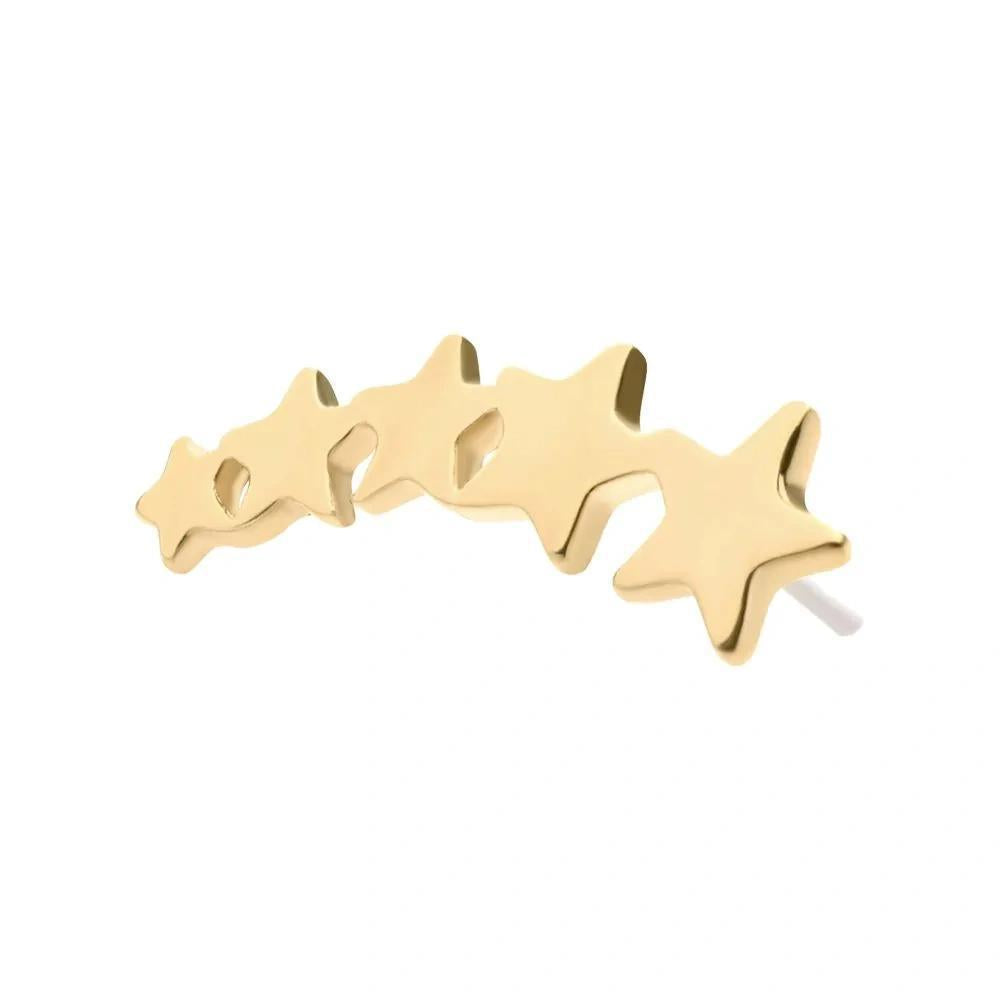 Invictus | 14k gold | 5-Cluster Star