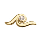 Invictus | 14k gold | Bezel Set Wave | CZ