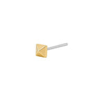 Buddha | 14k Gold | Pyramid Spike Threadless End