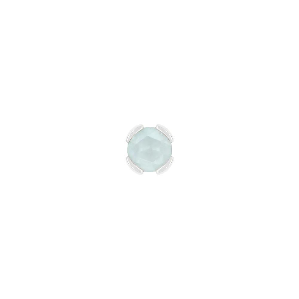 Buddha | 14k gold | Peekaboo | Sandblasted Aquamarine