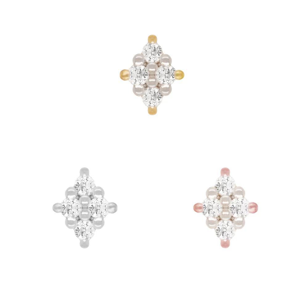 Buddha | 14k gold | Belle | White Diamond