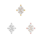 Buddha | 14k gold | Belle | White Diamond