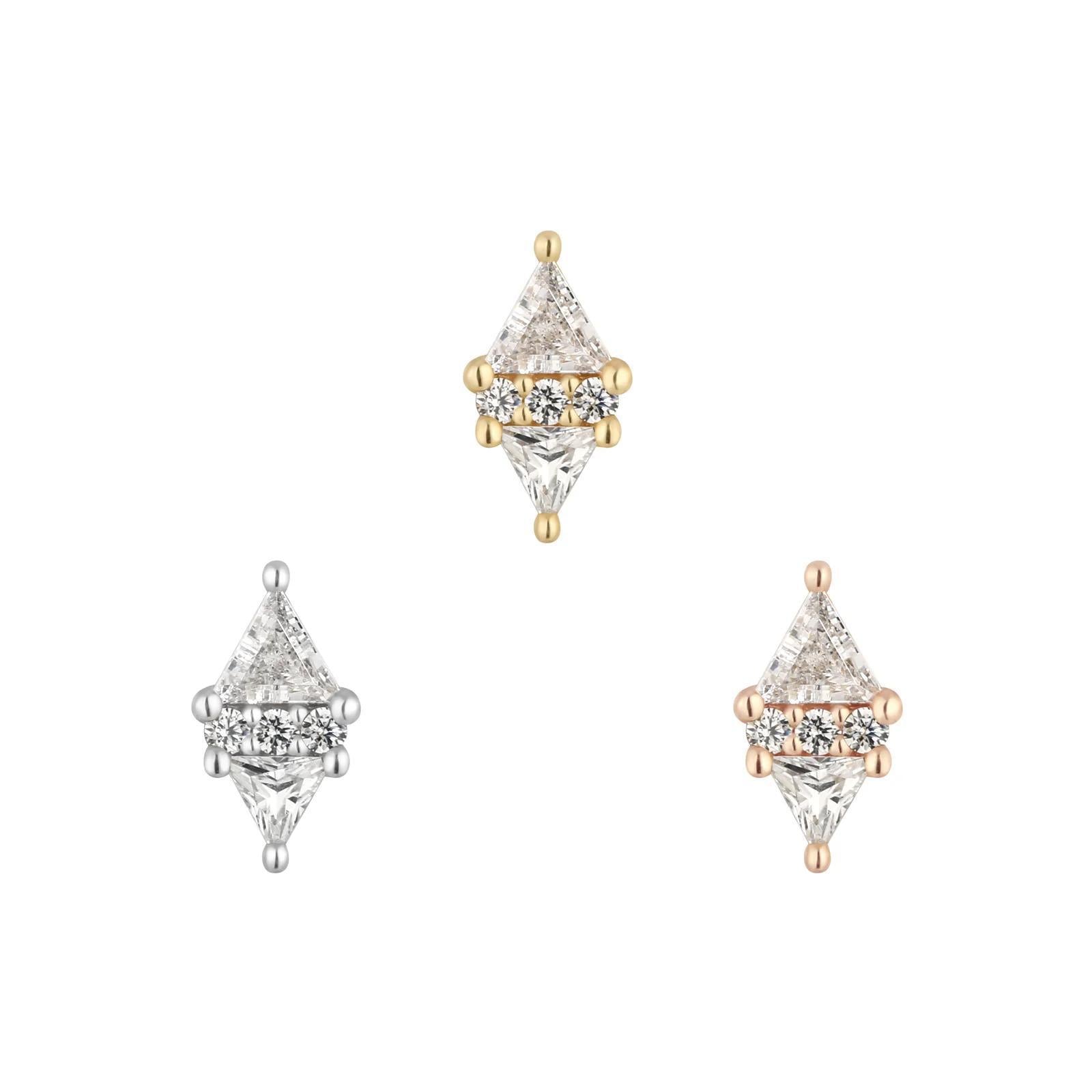 Buddha | 14k gold | Le Tigre | Swarovski Crystal CZ