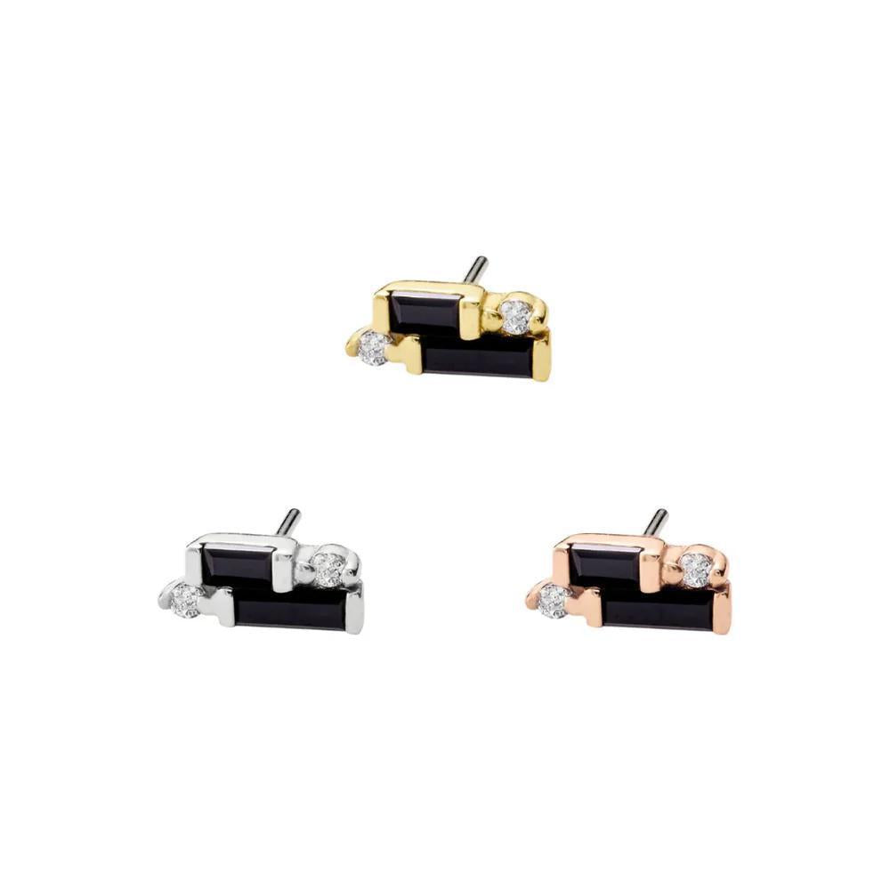 Buddha | 14k gold | Perspective | Black Spinel + CZ