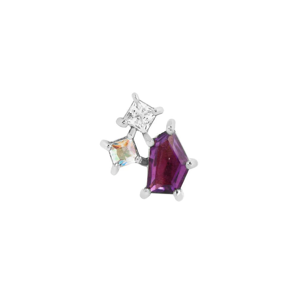 Buddha | 14k gold | Lyra | Amethyst + Mercury Mist Topaz + CZ
