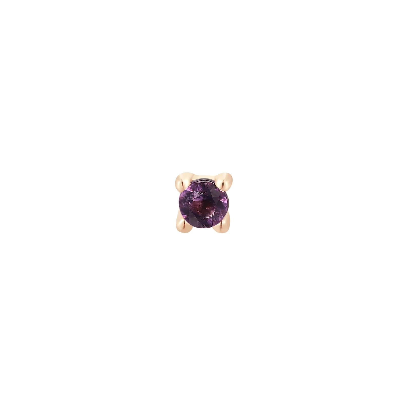 Buddha | 14k gold | Prong | Amethyst
