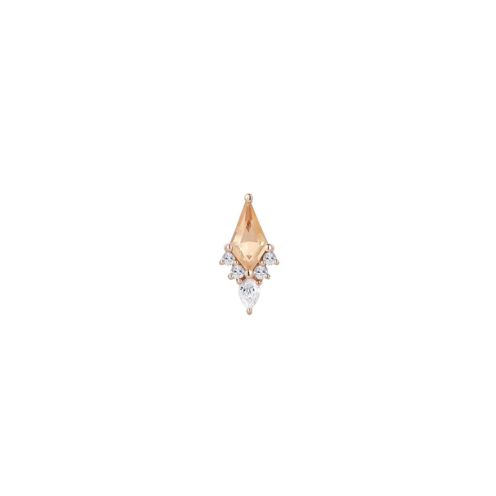 Buddha | 14k gold | Afterglow | Citrine + CZ