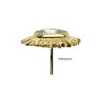Invictus | 14k gold | Oval Starburst | CZ