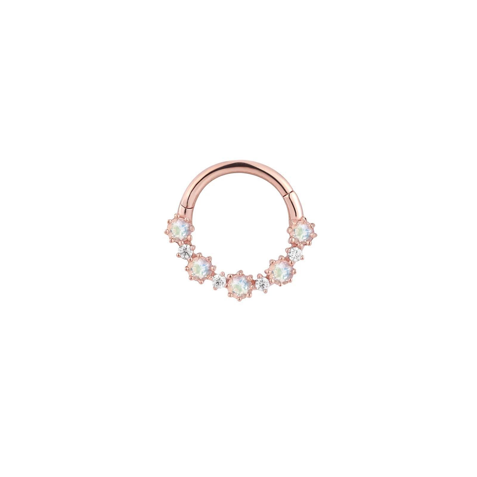 Buddha | 14k gold | Ariana | Rainbow Moonstone + CZ