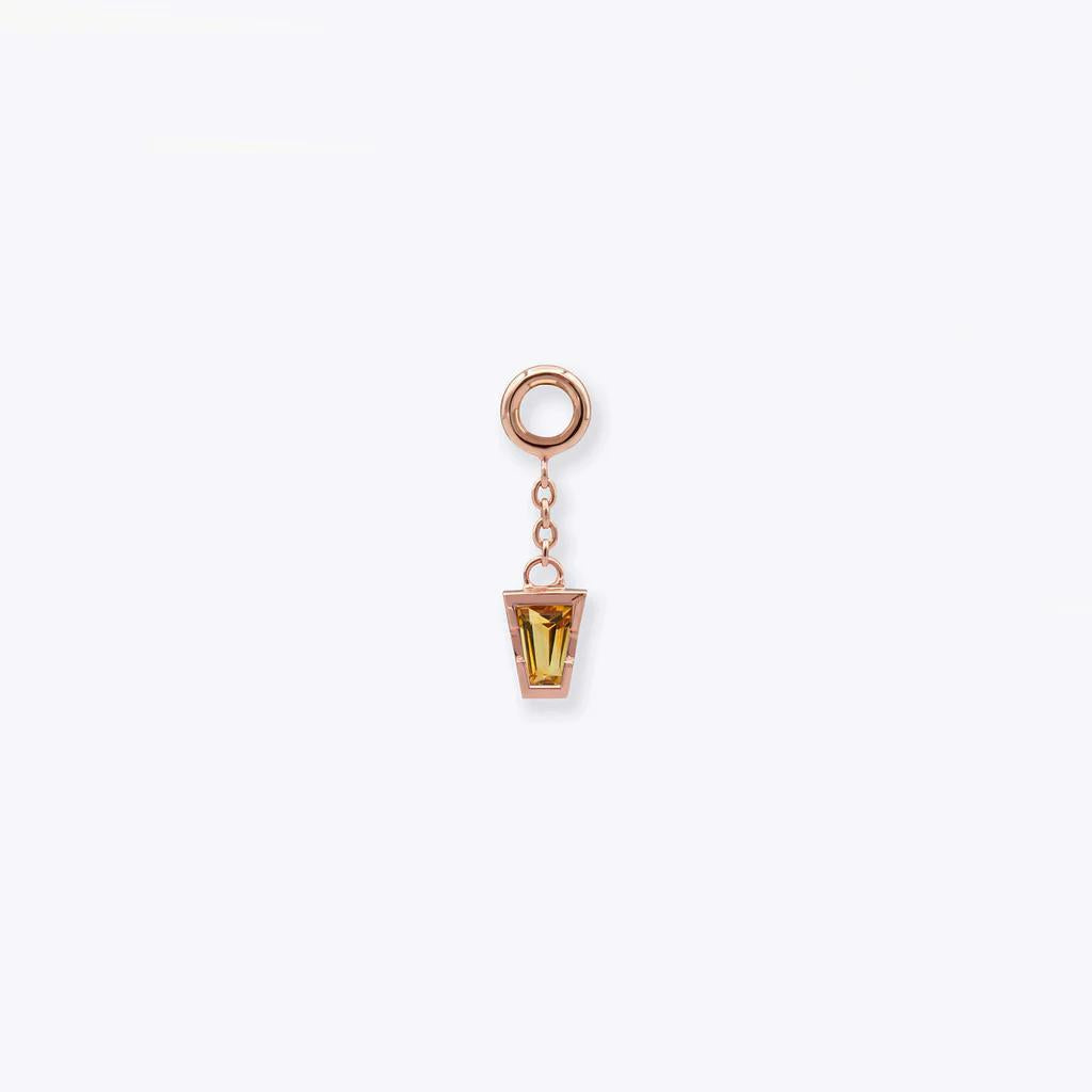 Tether | 14k gold | Linda Chain Charm | Citrine