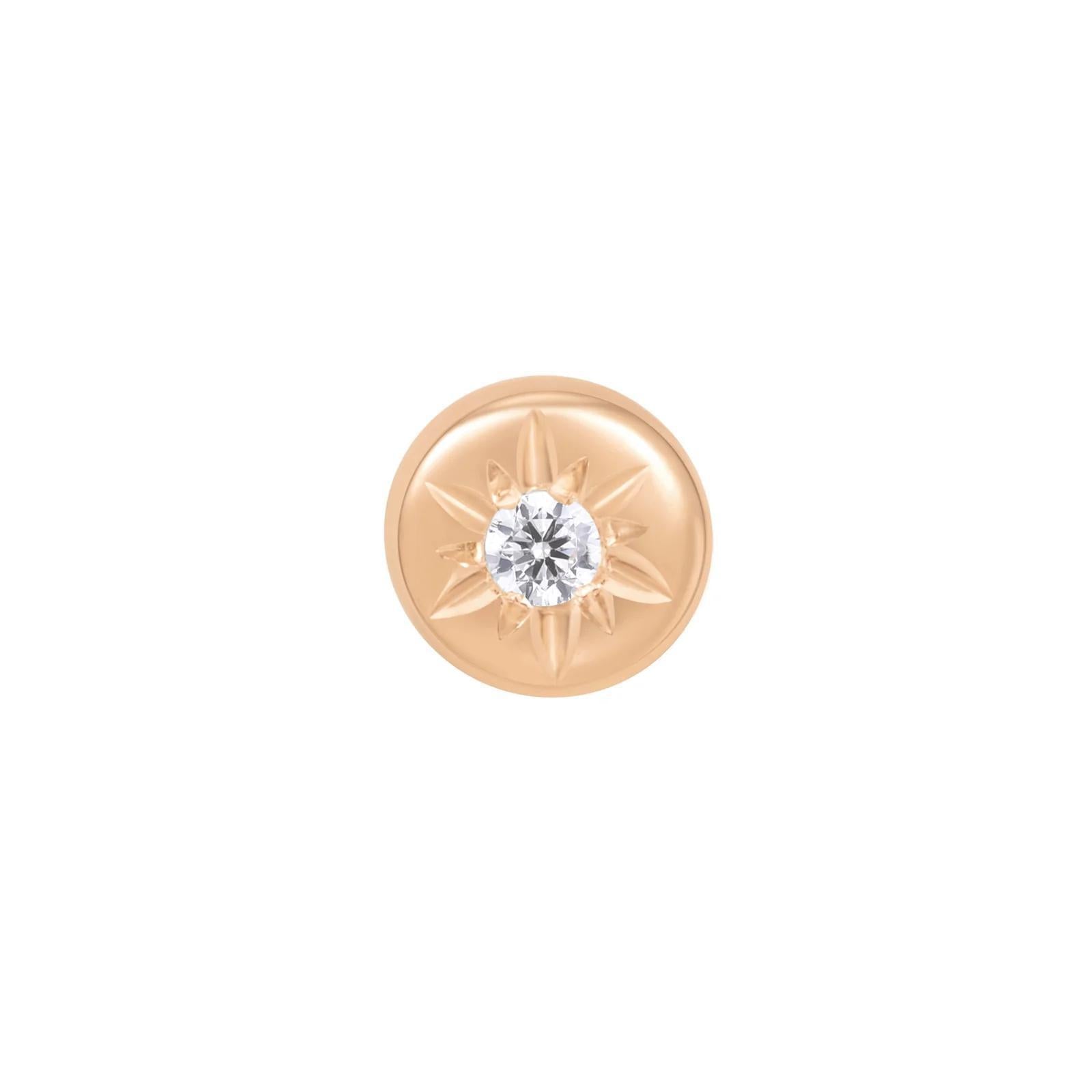 Buddha | 14k gold | Lark | Clear CZ