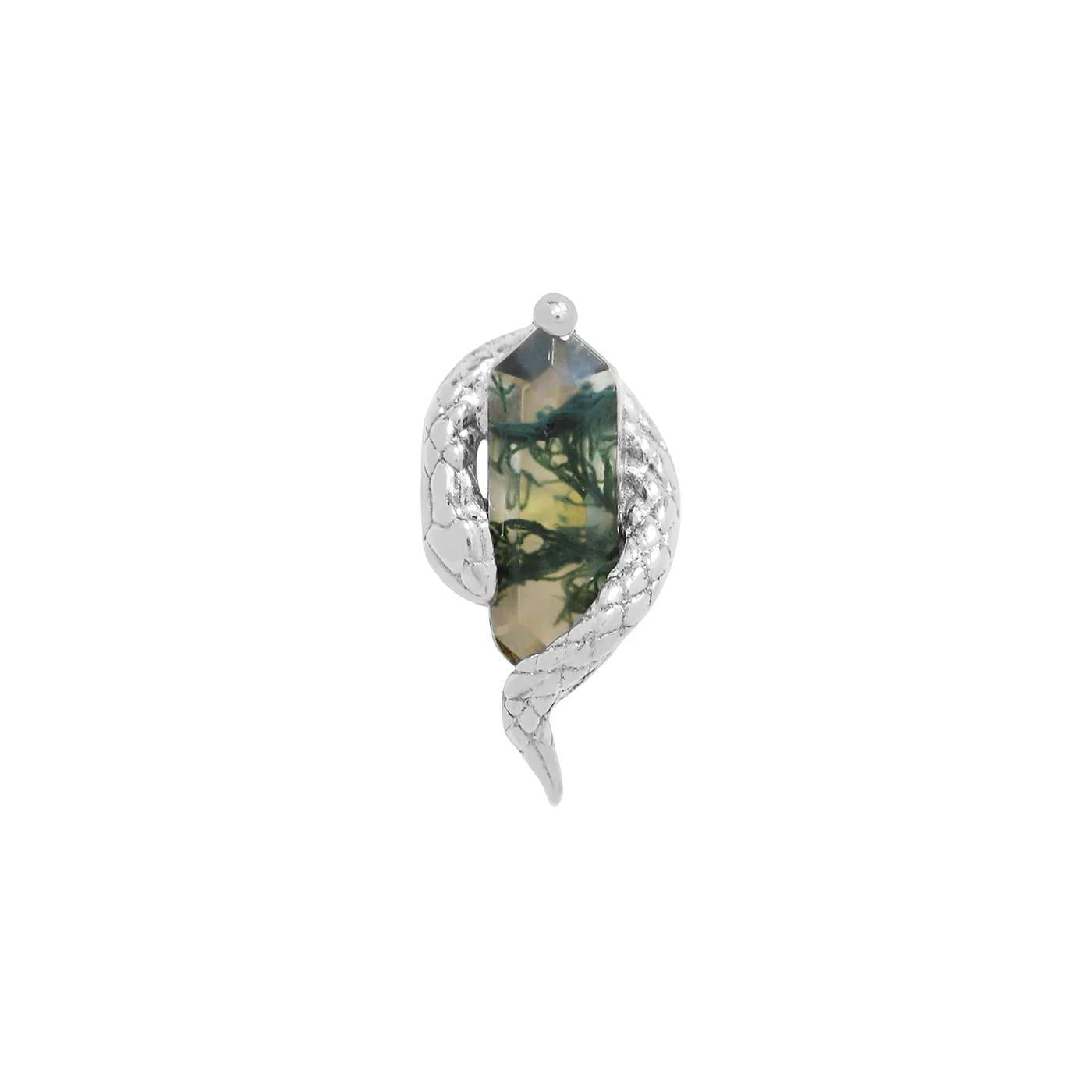 Buddha | 14k gold | Eve Was Framed | Moss Agate