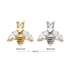 Invictus | 14k gold | Marquise Winged Bee | CZ