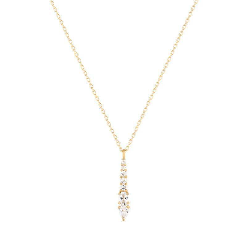 Buddha | 14k gold | RION x Buddha Sienna Necklace | White Topaz