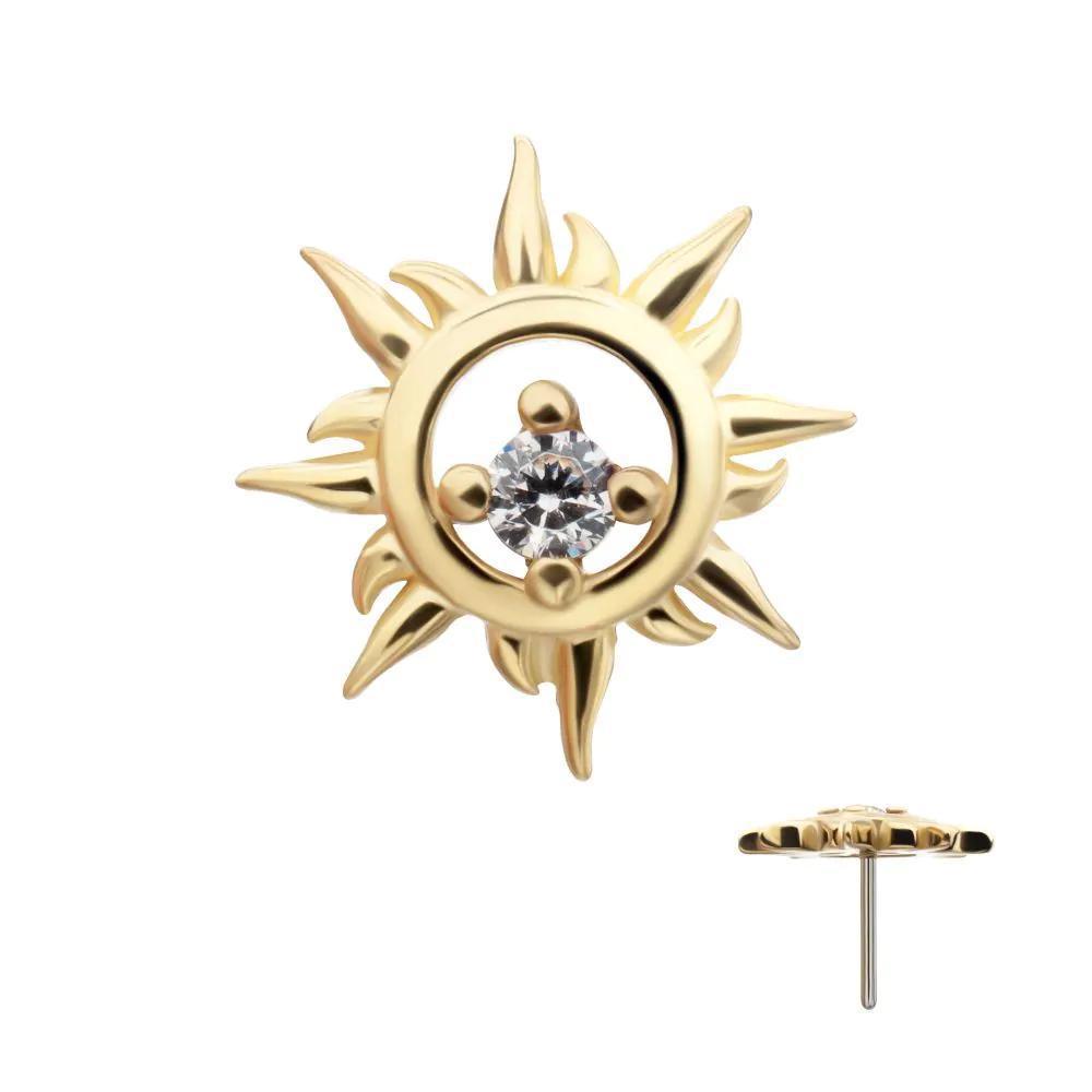 Invictus | 14k gold | Solar Flare | CZ
