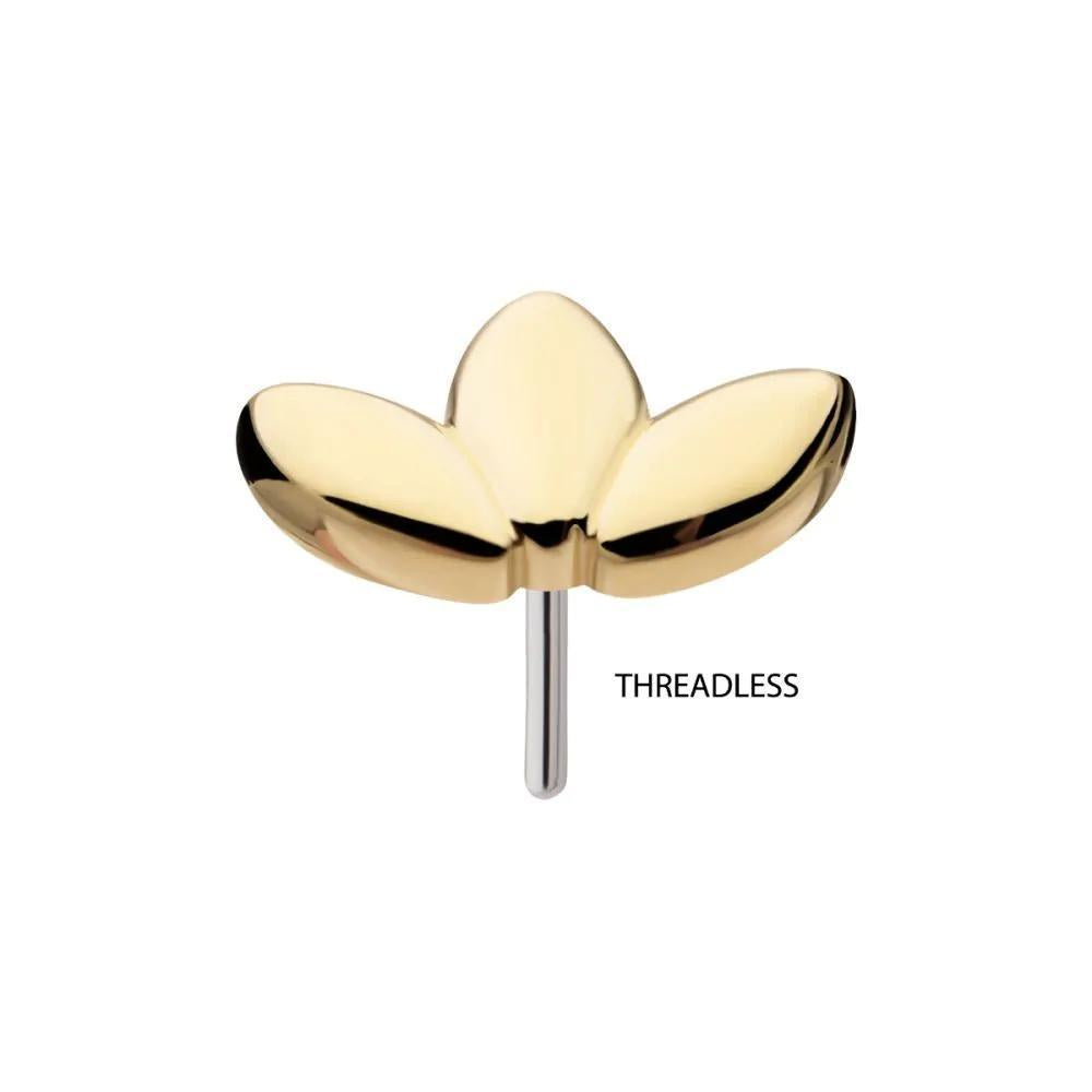 Invictus | 14k gold | Plain Lotus Flower