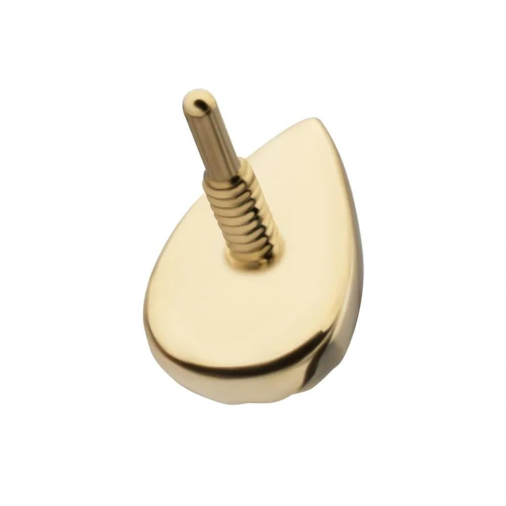 Invictus | 14k gold | Corrugated Teardrop