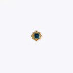 Tether | 14k gold | Melange Princess | London Blue Topaz