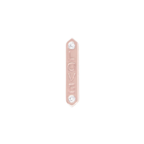 Buddha | 14k gold | "LOVE" | White Diamond
