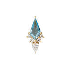 Buddha | 14k gold | Afterglow | Swiss Blue Topaz + CZ
