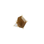 Buddha | 14k gold | Elicit | Smoky Quartz + CZ