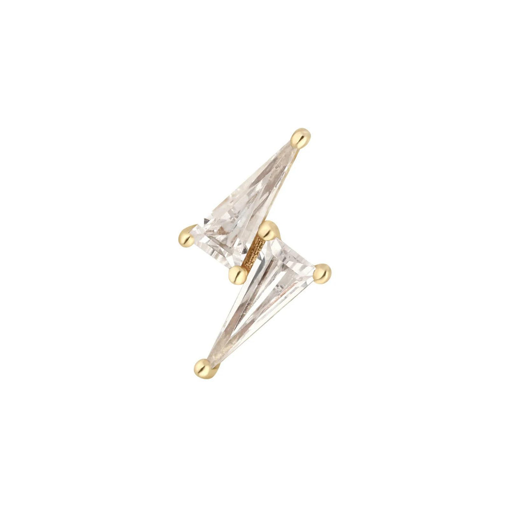 Buddha | 14k gold | Electrify | Clear CZ