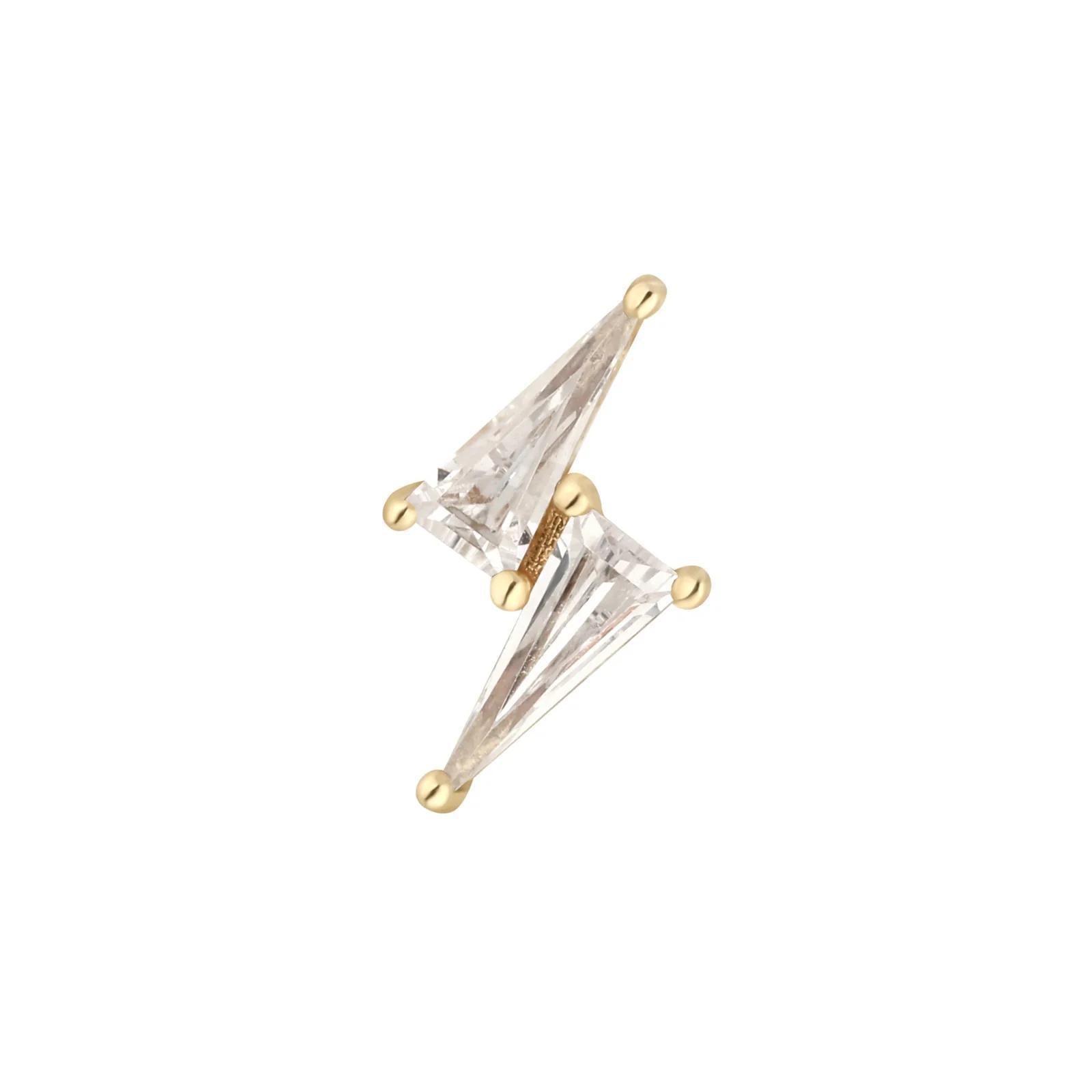 Buddha | 14k gold | Electrify | Clear CZ