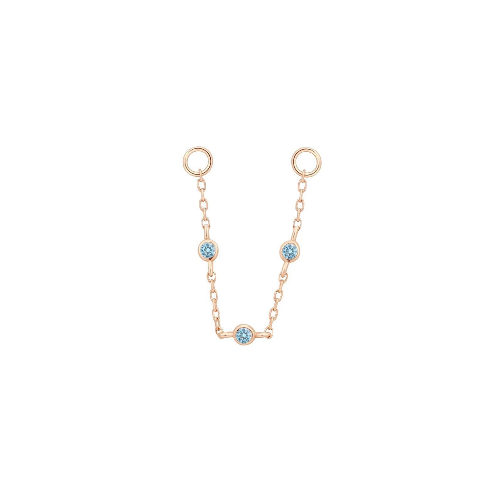 Buddha | 14k gold | 3 Bezel Chain | London Blue Topaz