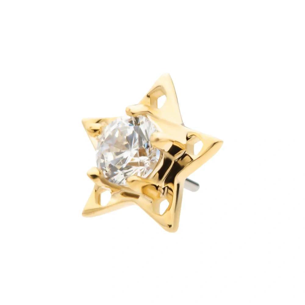 Invictus | 14k gold | Star | CZ/Opal