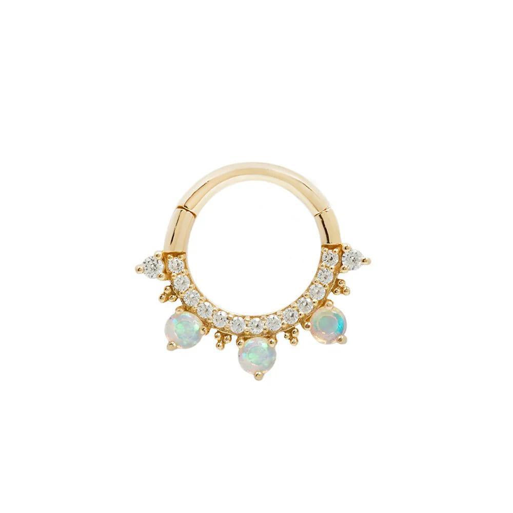 Buddha | 14k gold | Gigi | Genuine Opal + CZ