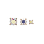 Buddha | 14k gold | Prong | Mercury Mist Topaz