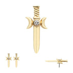 Invictus | 14k gold | Triple Moon Dagger