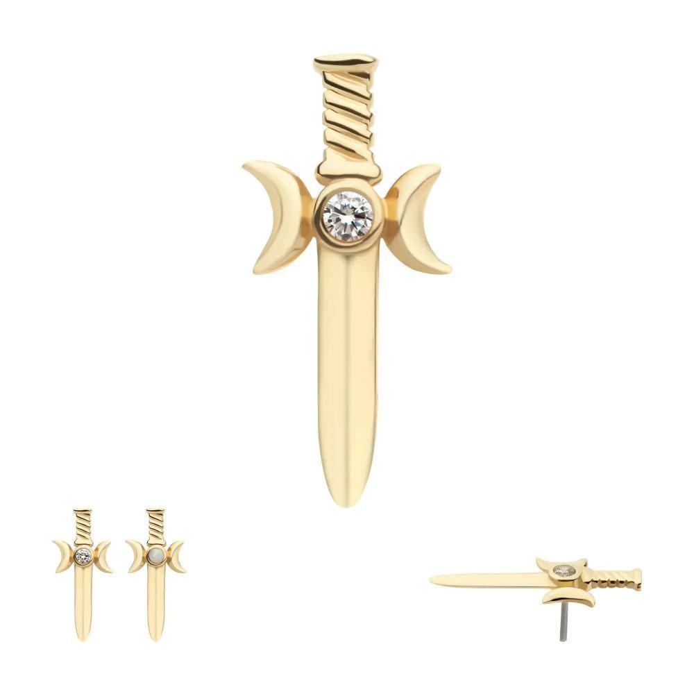Invictus | 14k gold | Triple Moon Dagger