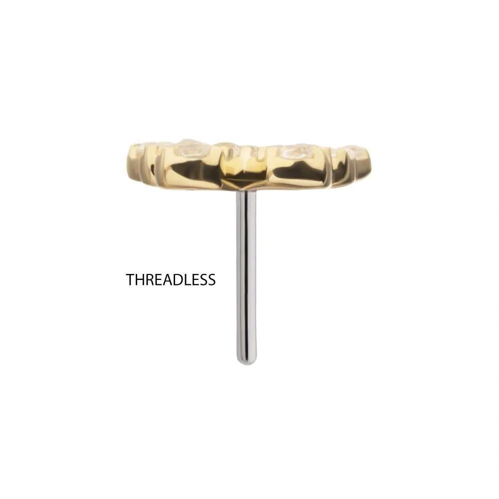 Invictus | 14k gold | Pave Set Butterfly | CZ