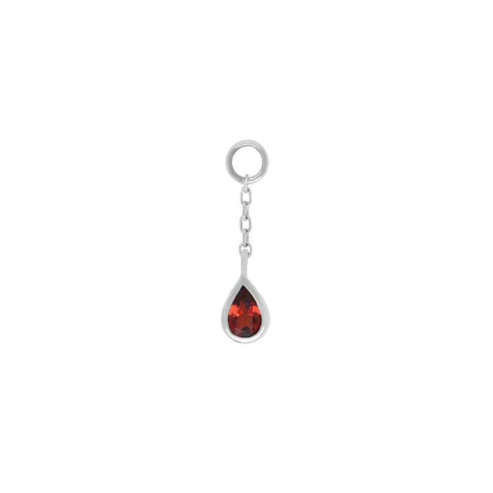Buddha | 14k gold | Concorde Chain Charm | Garnet