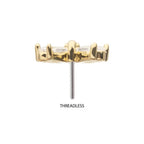 Invictus | 14k gold | Marquise and Teardrop Butterfly | CZ