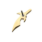 Invictus | 14k gold | Dagger | CZ