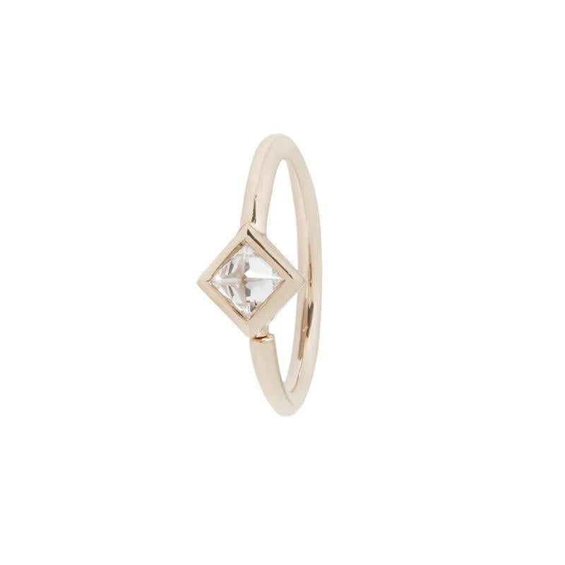 Buddha | 14k gold | Mae Seam Ring | CZ
