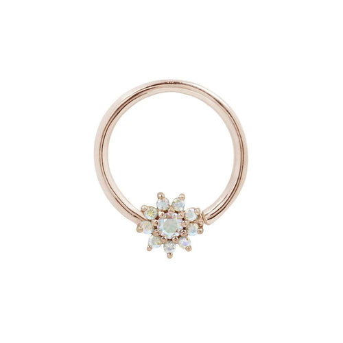 Buddha | 14k gold | Eloise Seam Ring | Mercury Mist Topaz
