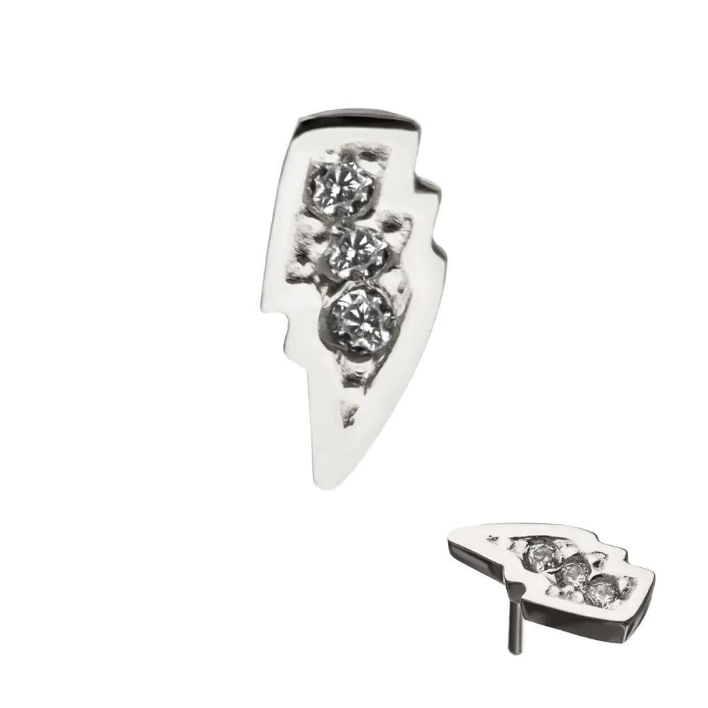 Invictus | 14k gold | Lightning | CZ