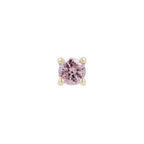 Buddha | 14k gold | Prong | Pink Sapphire