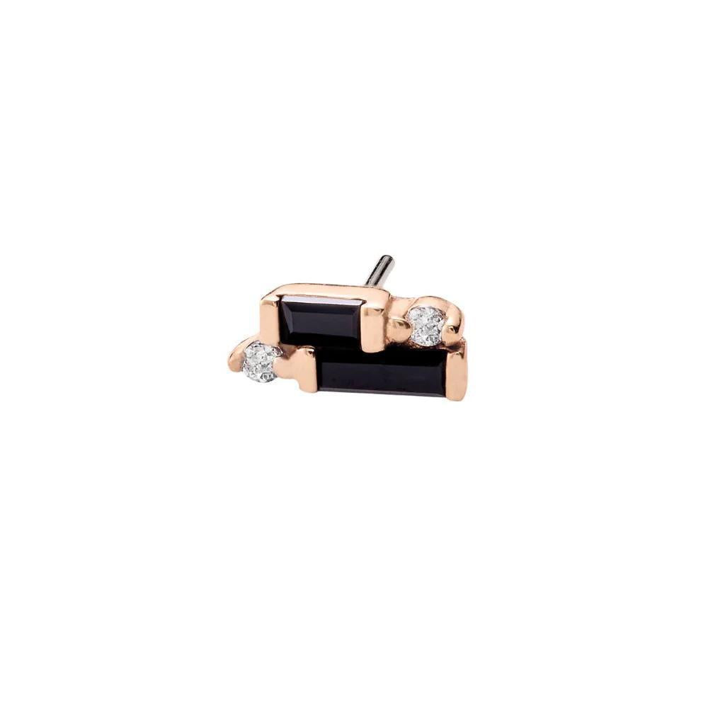 Buddha | 14k gold | Perspective | Black Spinel + CZ