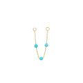 Buddha | 14k gold | 3 Bead Chain | Turquoise
