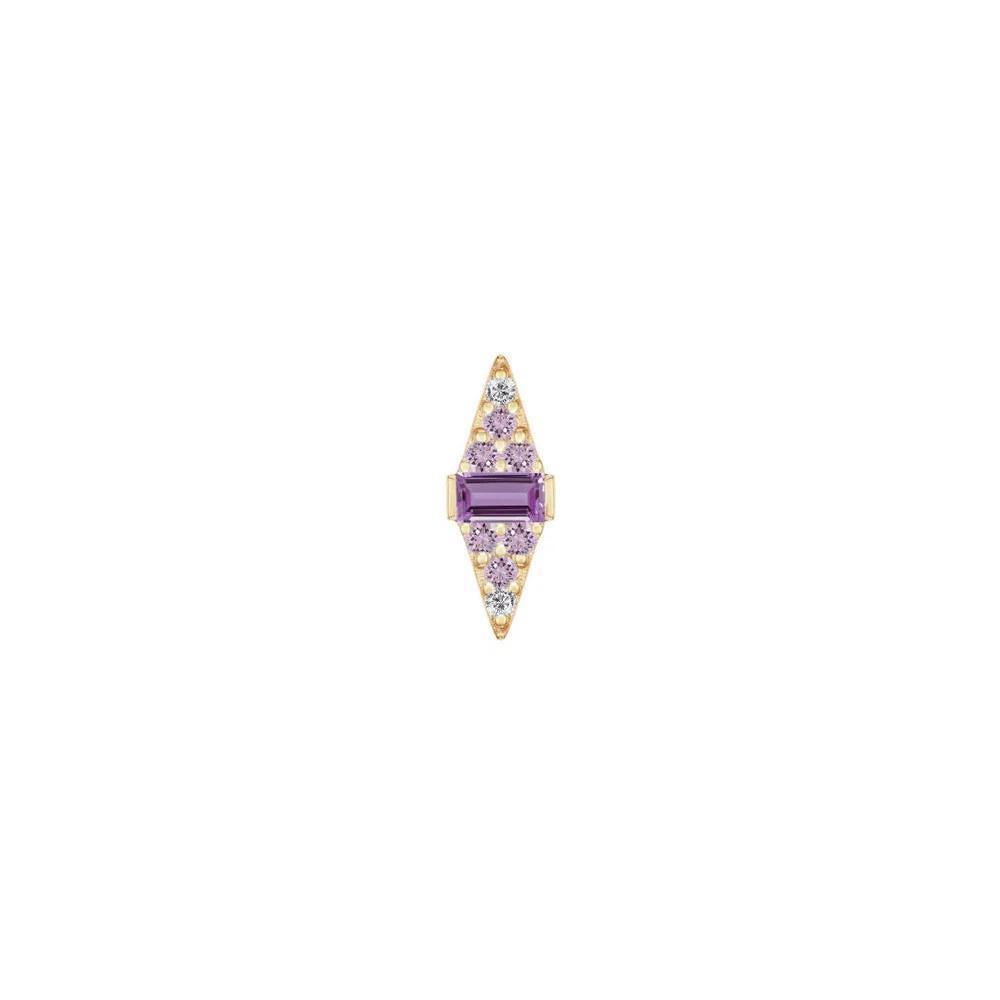 Buddha | 14k gold | Electric Feel | Amethyst Ombré