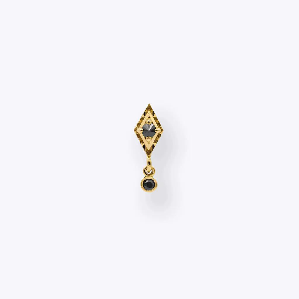 Tether | 14k gold | Dyna Drop | Black Diamond