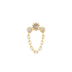 Buddha | 14k gold | Halston | Grey Diamond + White Sapphire
