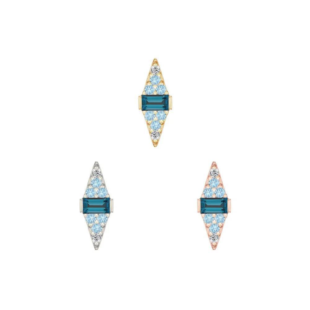 Buddha | 14k gold | Electric Feel | Blue Topaz Ombré