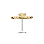 Invictus | 14k gold | Prong Set Cut Out Cherry Blossom | CZ