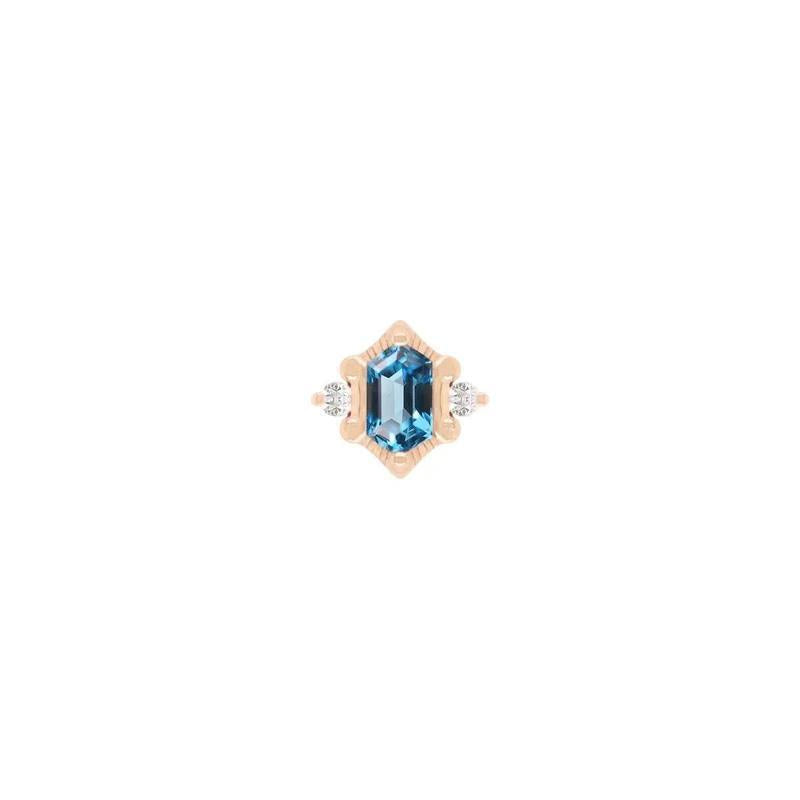 Buddha | 14k gold | Reyna | London Blue Topaz